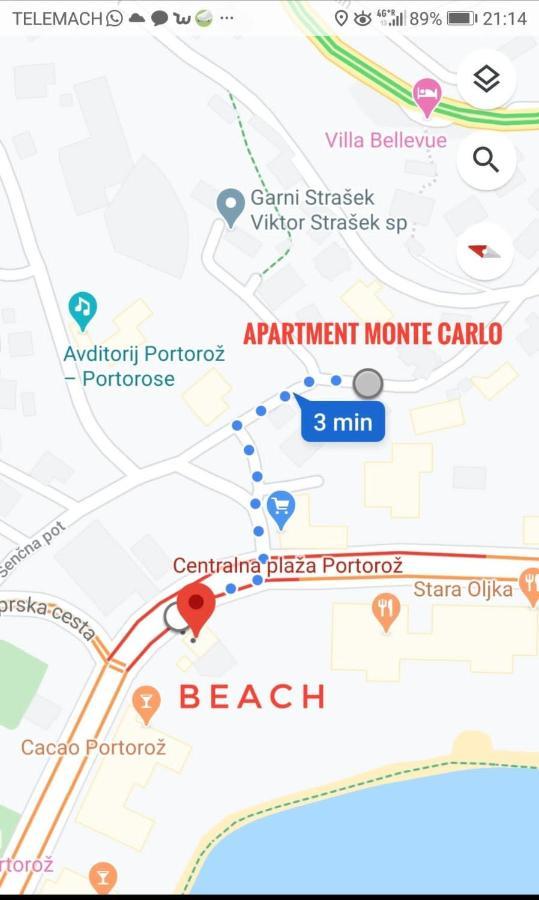 Apartment Monte Carlo Portorož Exteriör bild